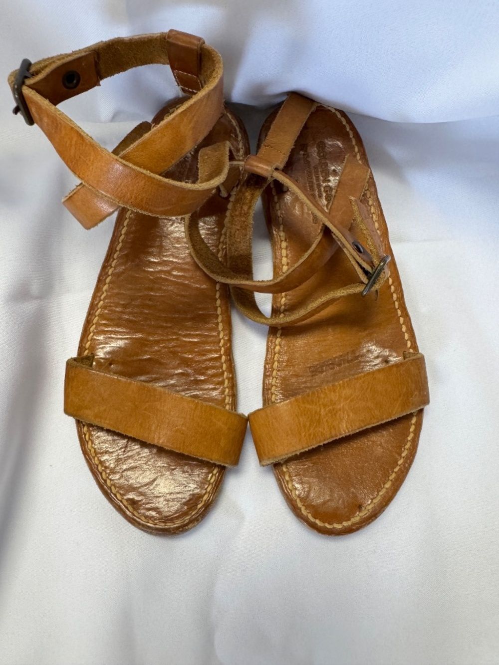 Golden Goose K Jacques St. Tropez Caramel Brown Sandal Size 7/38 - Picture 2 of 14